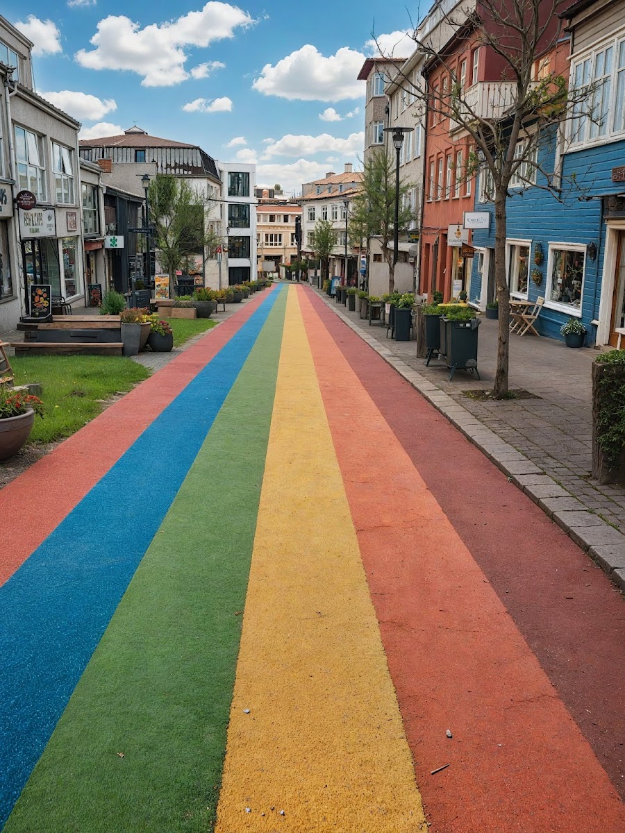 Photo of Skólavörðustígur Rainbow Street